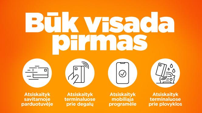 Būk visada pirmas